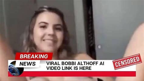 bobbi althoff leakd|Bobbi Althoff responds to leak video going viral